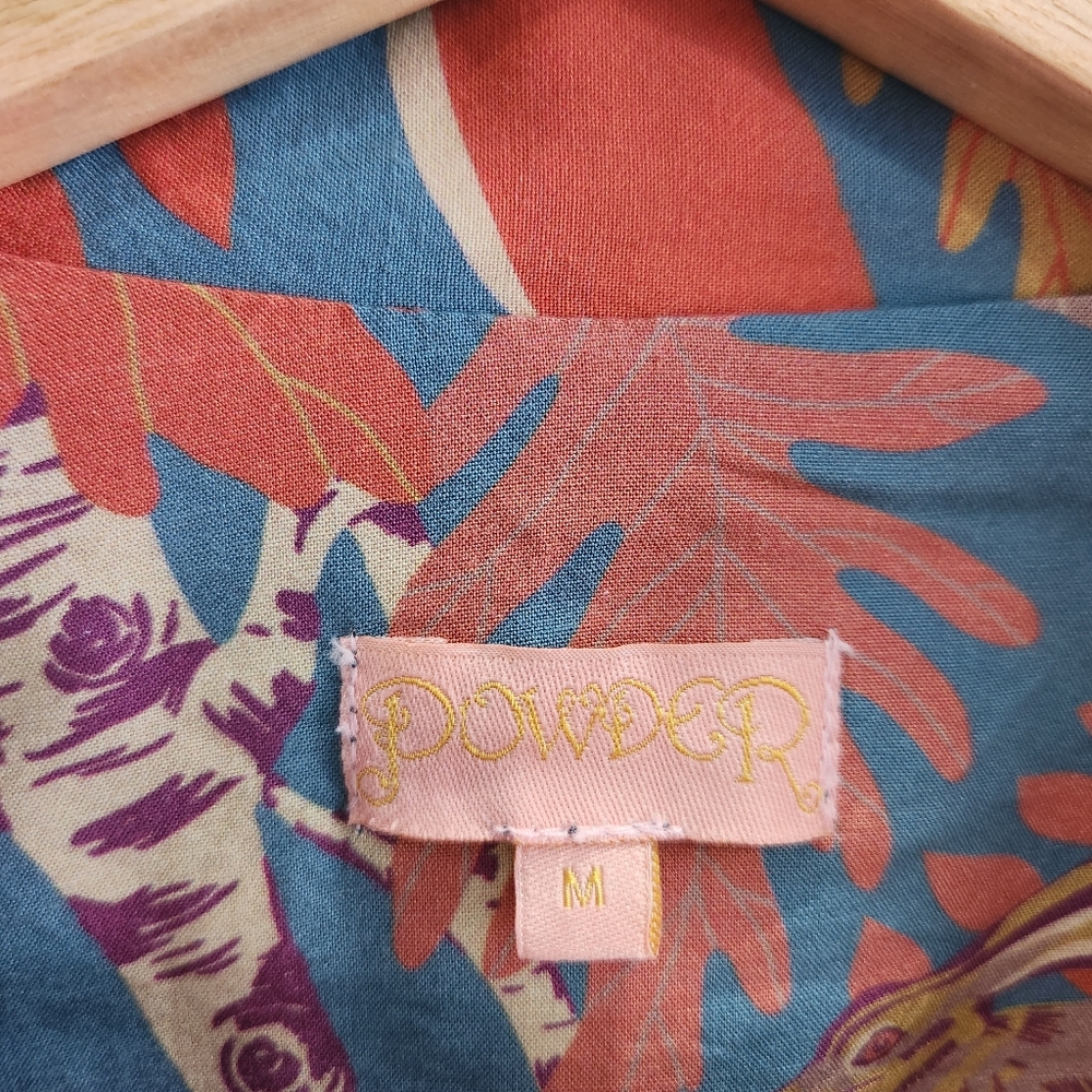 Powder Pajama Top Woodland Forest Print Women's Size Medium Modal - Picture 4 of 8